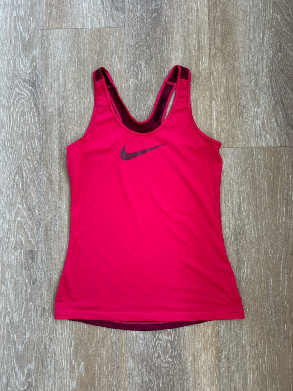 Nike Women’s Hot Pink Athletic Tank with Swoosh Size Medium
